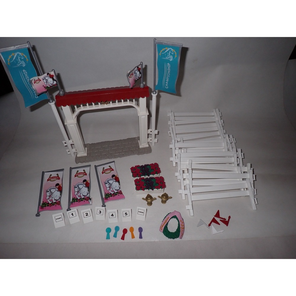 Schleich Big Horse Show Playset 42160 REPLACEMENT Entry fence flags ribbons more